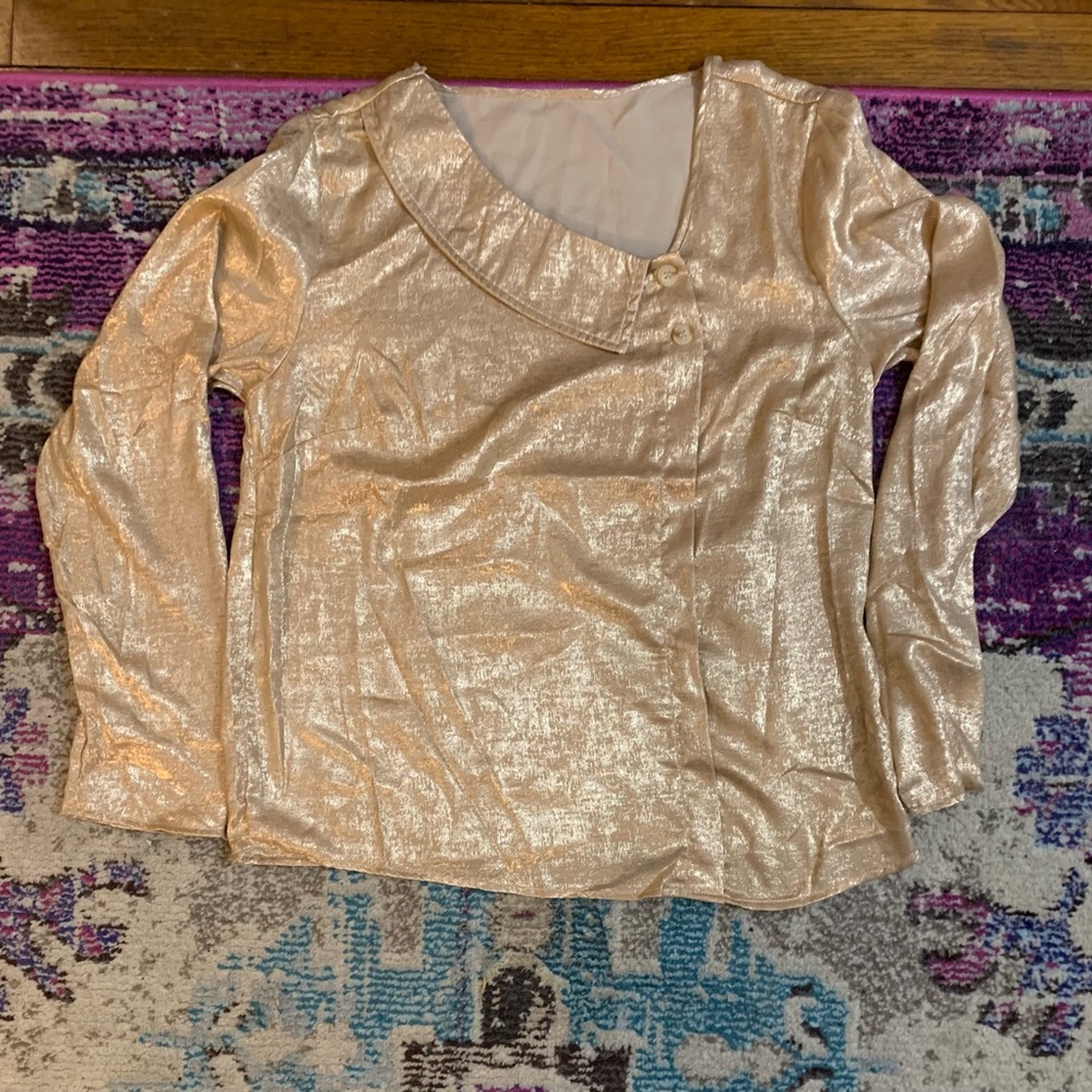 Holiday blouse top shimmery glitter